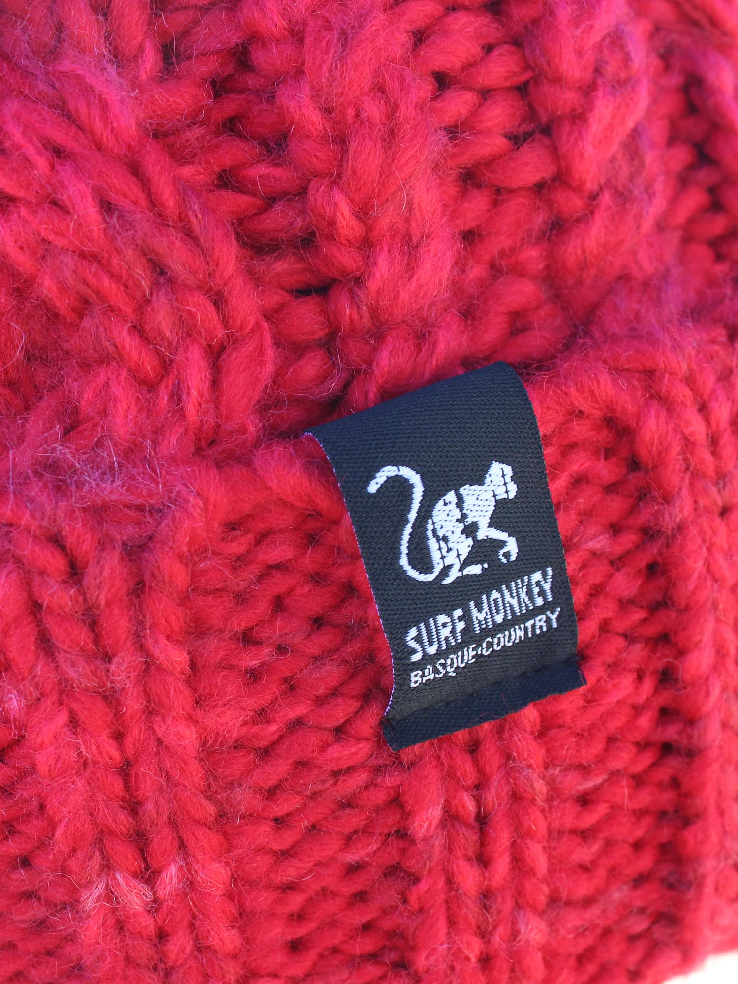 Surf Monkey Zimowa czapka unisex z pomponem, jeden rozmiar, wewnętrzna podszewka z polaru