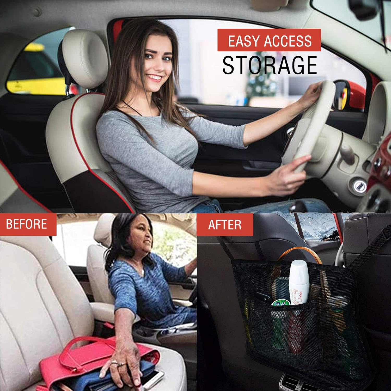Handbag Organizer Storage Documents Backseat Photo