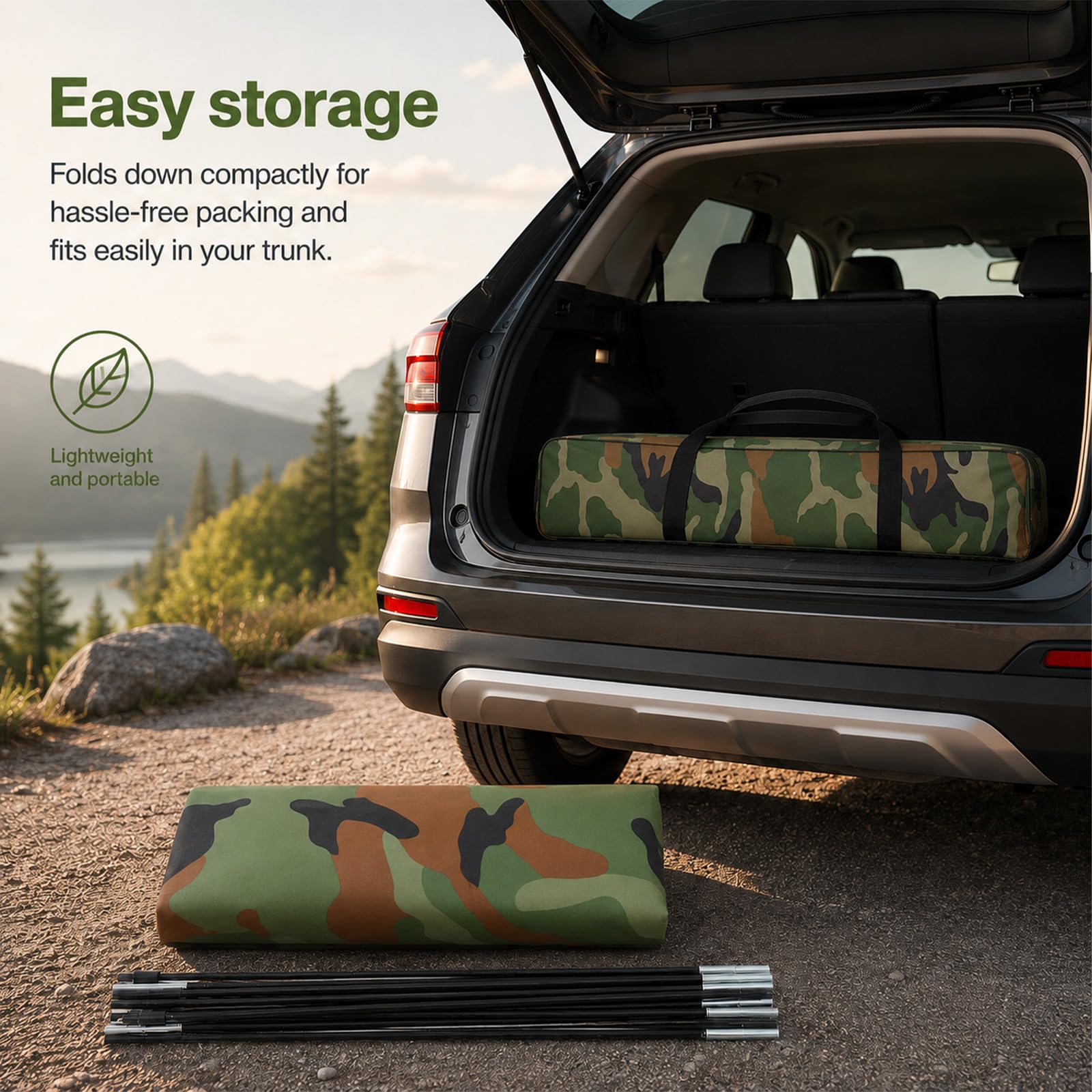Pop-Up Wurfzelt für 3–4 Personen, wasserdichtes Camping Zelt, leichtes Schnellaufbau Einwand-Zelt, tragbares Outdoor Zelt für Strand, Festival, Wandern & Camping