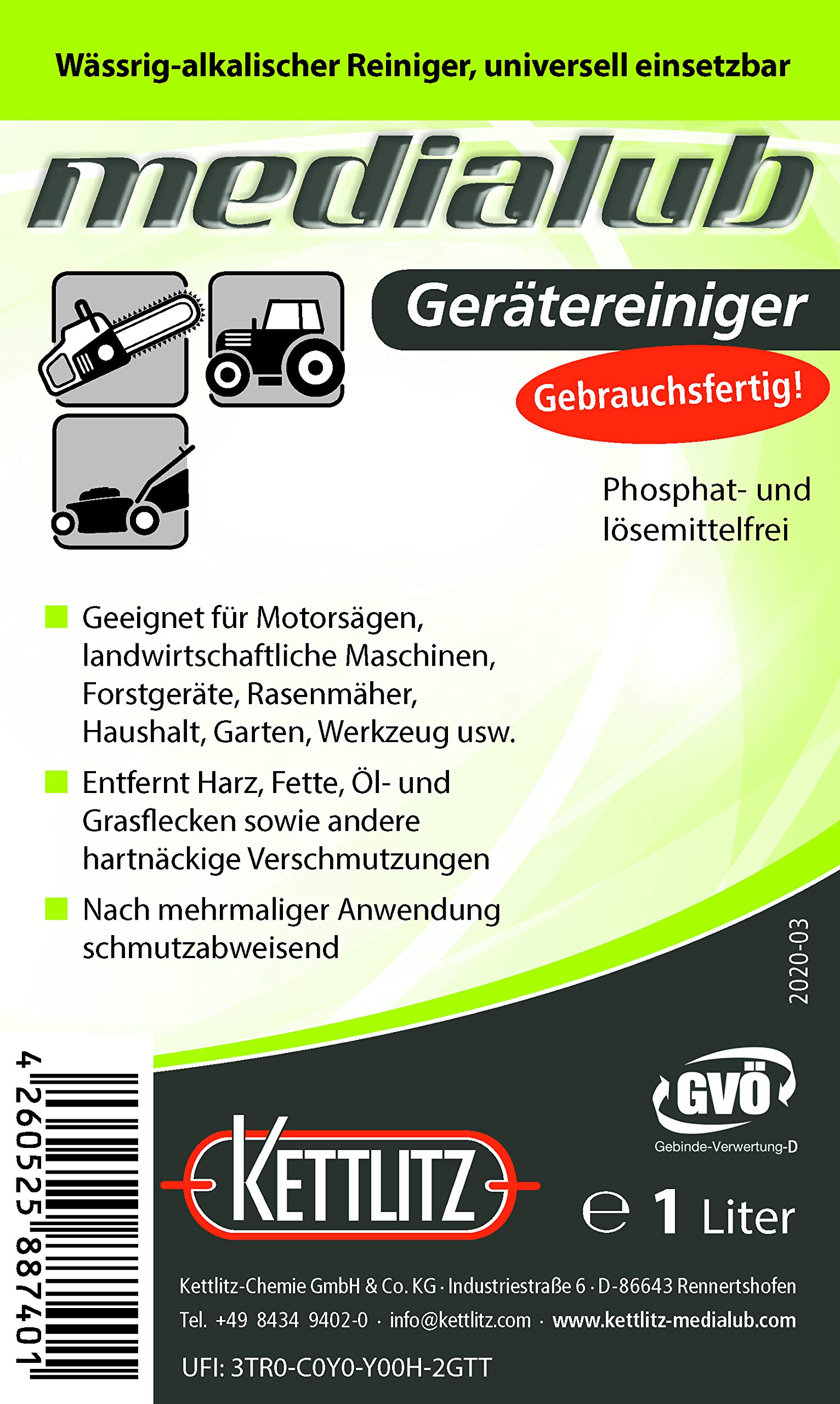 KETTLITZ-Medialub Gerätereiniger, Universalreiniger