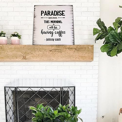 Miniatura 5 de Dekor This Morning with Her Having Coffee Letrero de madera Regalo de inauguración de la casa Decoración del hogar Regalos cristianos Letrero de