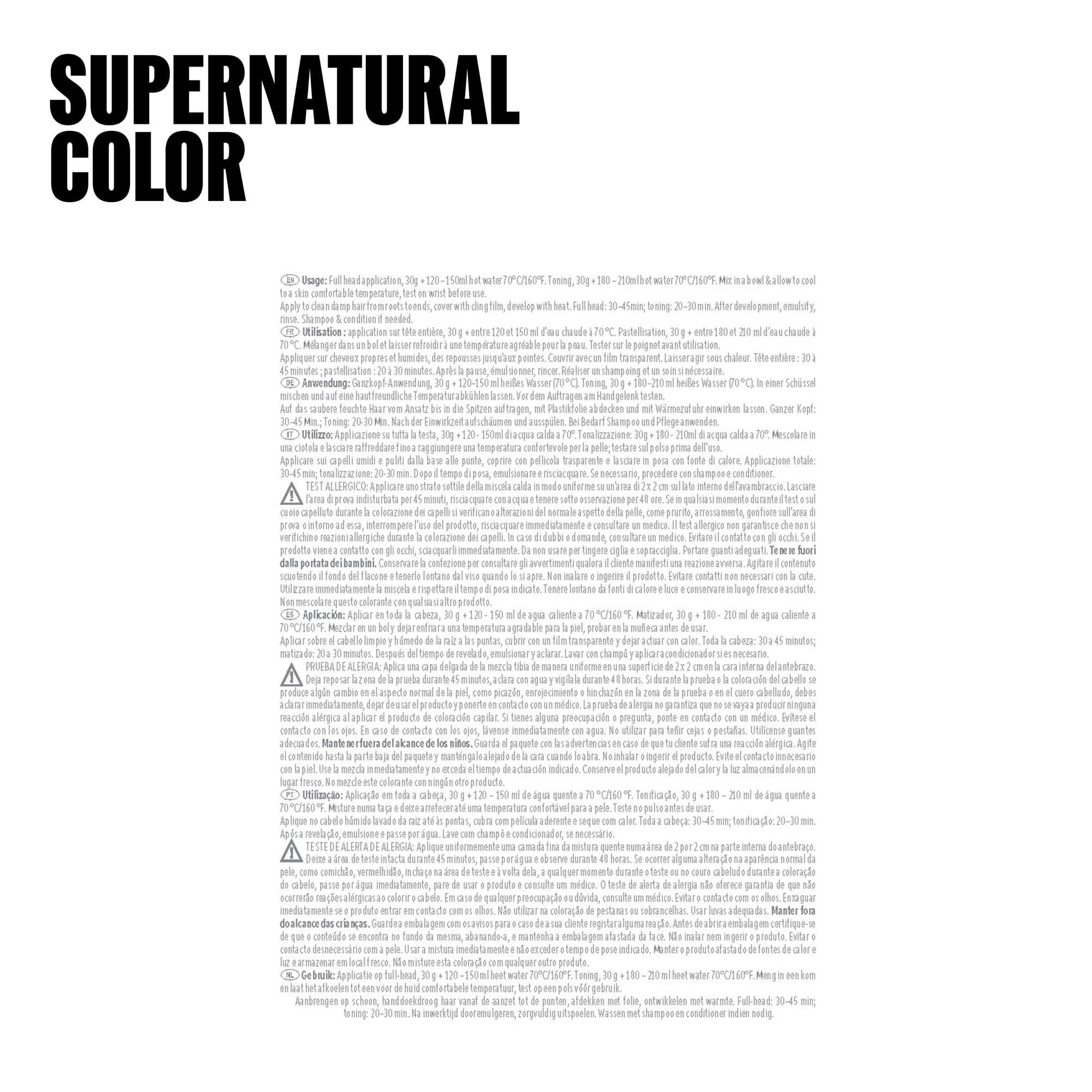 Wella Professionals Supernatural Color – Professionelle Semi-Permanente Haarfarbe – Mit Tanninen zum Färben, Stärken & Reparieren des Haares