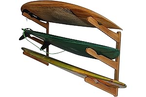 COR Surf Wooden Surfboard Wall Mount for Surf Boards, Snowboards, Skateboards, Kiteboards, and Wakeboards
