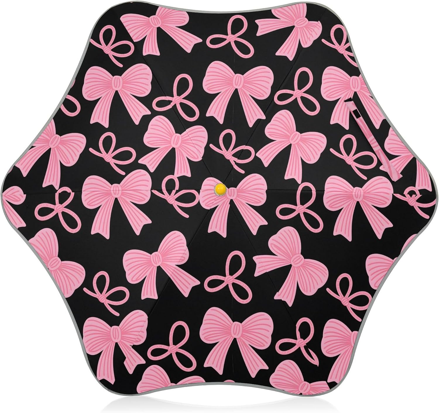 ALAZA Pink Bow Kids Umbrella for Girls Boys Toddler Children Rain & Sun Umbrella
