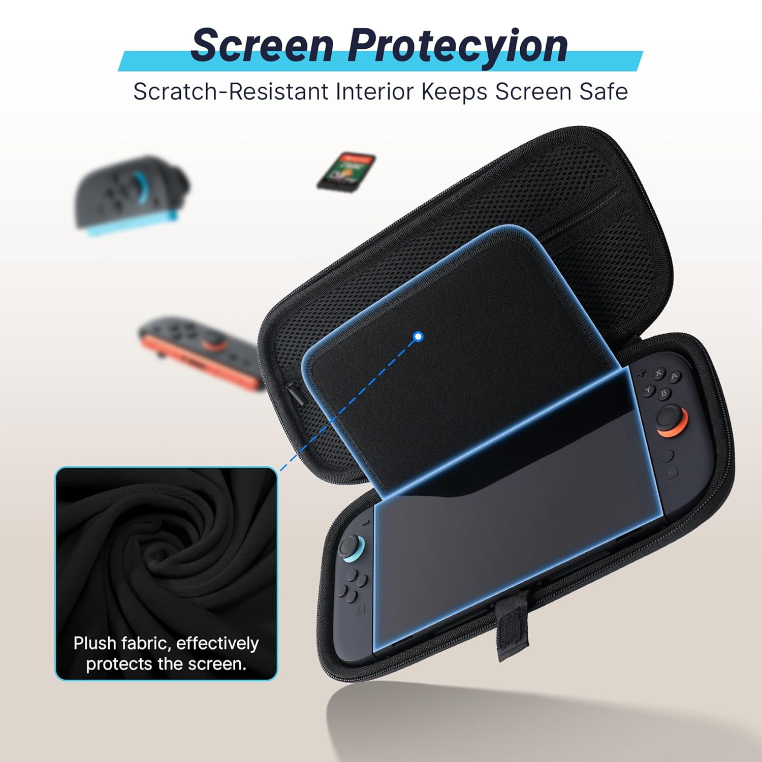 RCstyle Hibloks Switch Carrying Case for Nintendo Switch 2, Portable Bag Full Protection Carrying Travel Case Compatible with Switch 2 Console Pro Controller Accessories - Image 4