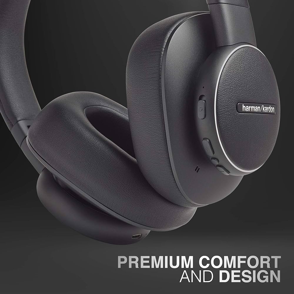 harman/kardon FLY ANC ワイヤレスヘッドホン Harman Kardon Fly Bluetooth Wireless Over Ear Headphone with