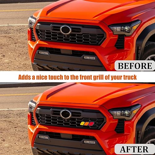 Miniatura 2 de JKCOVER TRD - Placa decorativa para rejilla compatible con emblema de actualización frontal 4Runner Tacoma Tundra