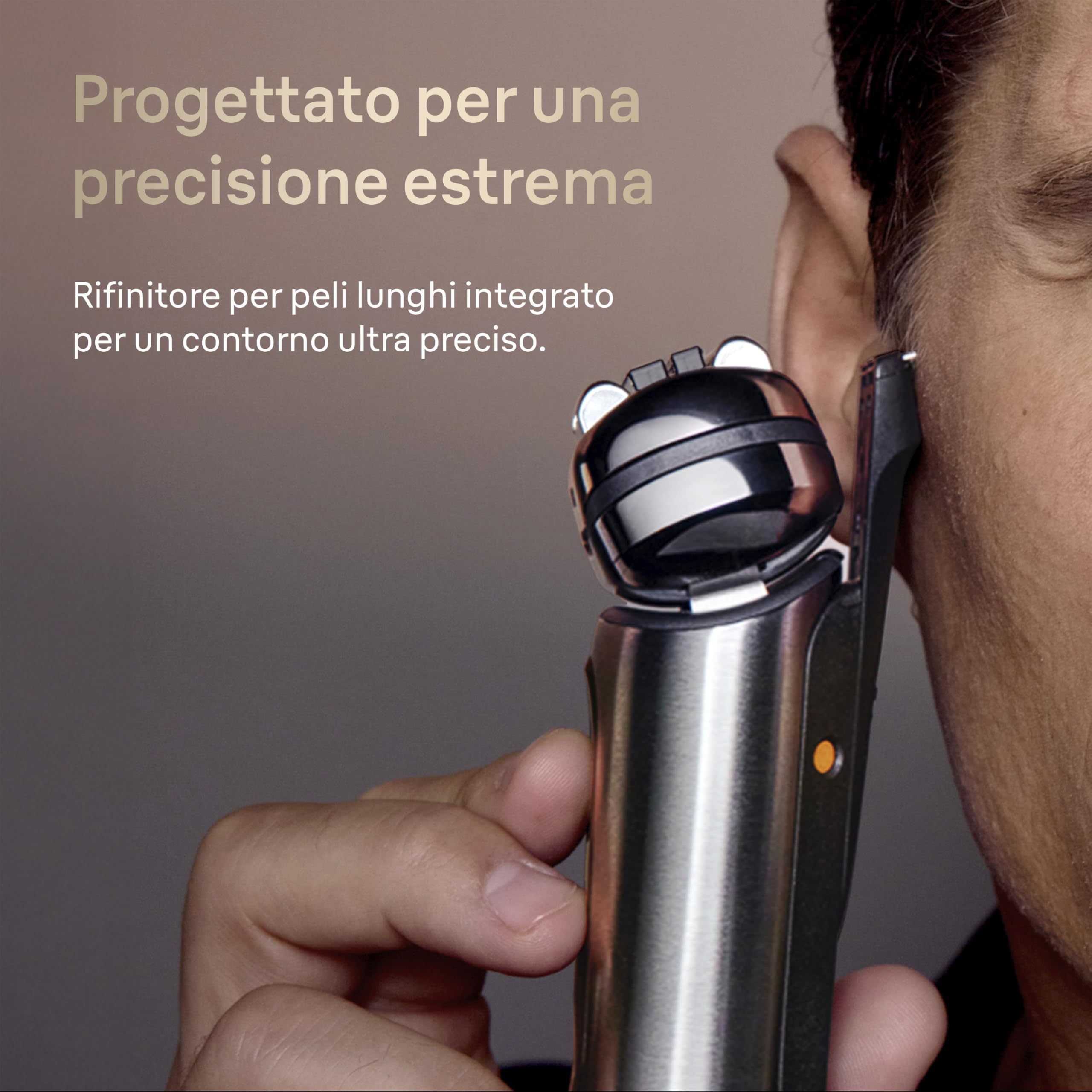 Braun NEVO Rasoio Elettrico Barba, Custodia Power Case, NEVO17005C, Argento | Regolabarba Uomo Impermeabile, Tecnologia Aerotouch, Sistema di Cura 7in1 Nero, Custodia Powercase, Ricaricabile