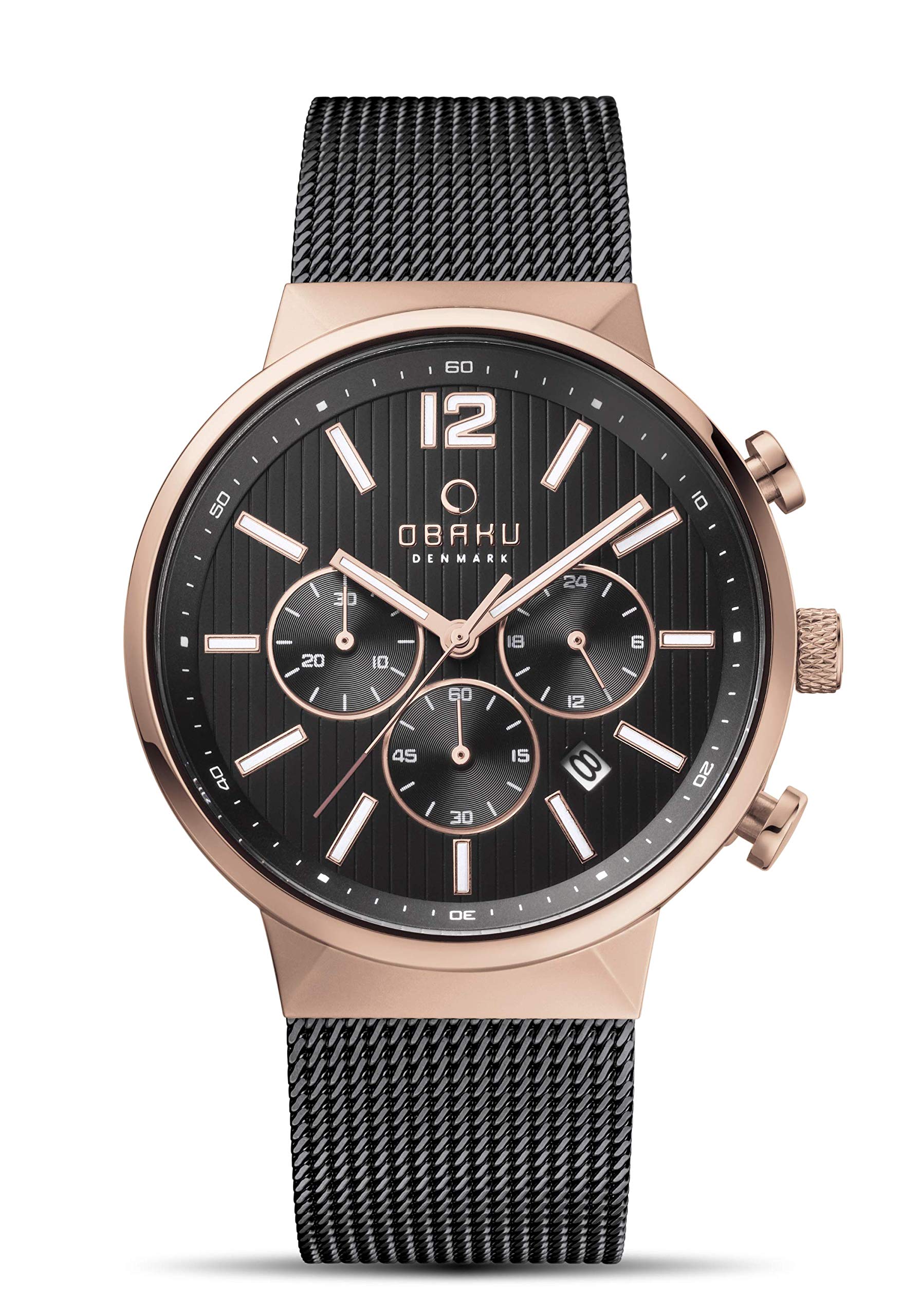Obaku Analog Black Dial Mens Watch-V180GCVBMB (B01D4SO5C8) Amazon Price History, Amazon Price Tracker