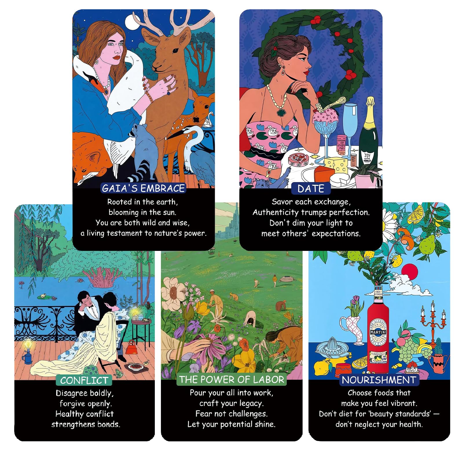 LIGHTOF JUSTICE 58 Nature-Infused Oracle Cards for Modern Life|Beginner-Friendly Healing & Inspiration Deck - Image 4