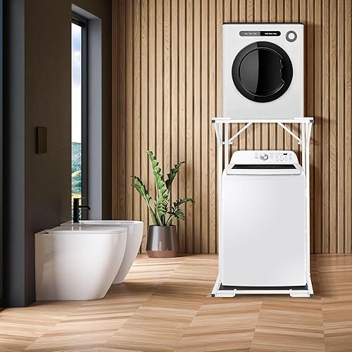 Miniatura 5 de Soporte para lavadora y secadora de 23 pulgadas, soporte de acero resistente para la mayoría de modelos de lavadora y secadora