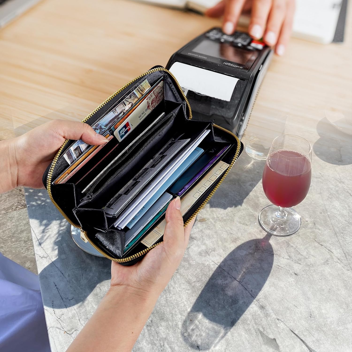 Wallet for Everyone, Large Capacity Clutch Purse in Black Cat PU Leather, 12 Card Slots, Clearance Credit Card Holder, Handbag Wallets for Ladies-Unisex Adults - Image 3