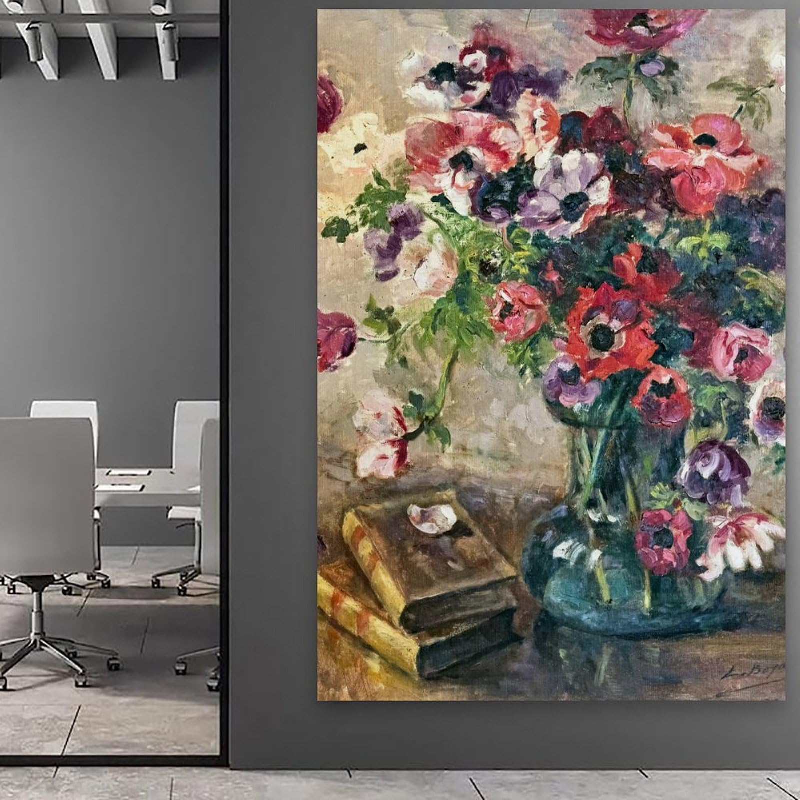 generisch The Bouquet of Anemones by Luce BoyalsModernas Impresiones en Lienzo, Cuadros Decorativos Para Habitación de Niños o Niñas, Cuadros de Pared Para Salón Y Pinturas Con Motivos Festivales