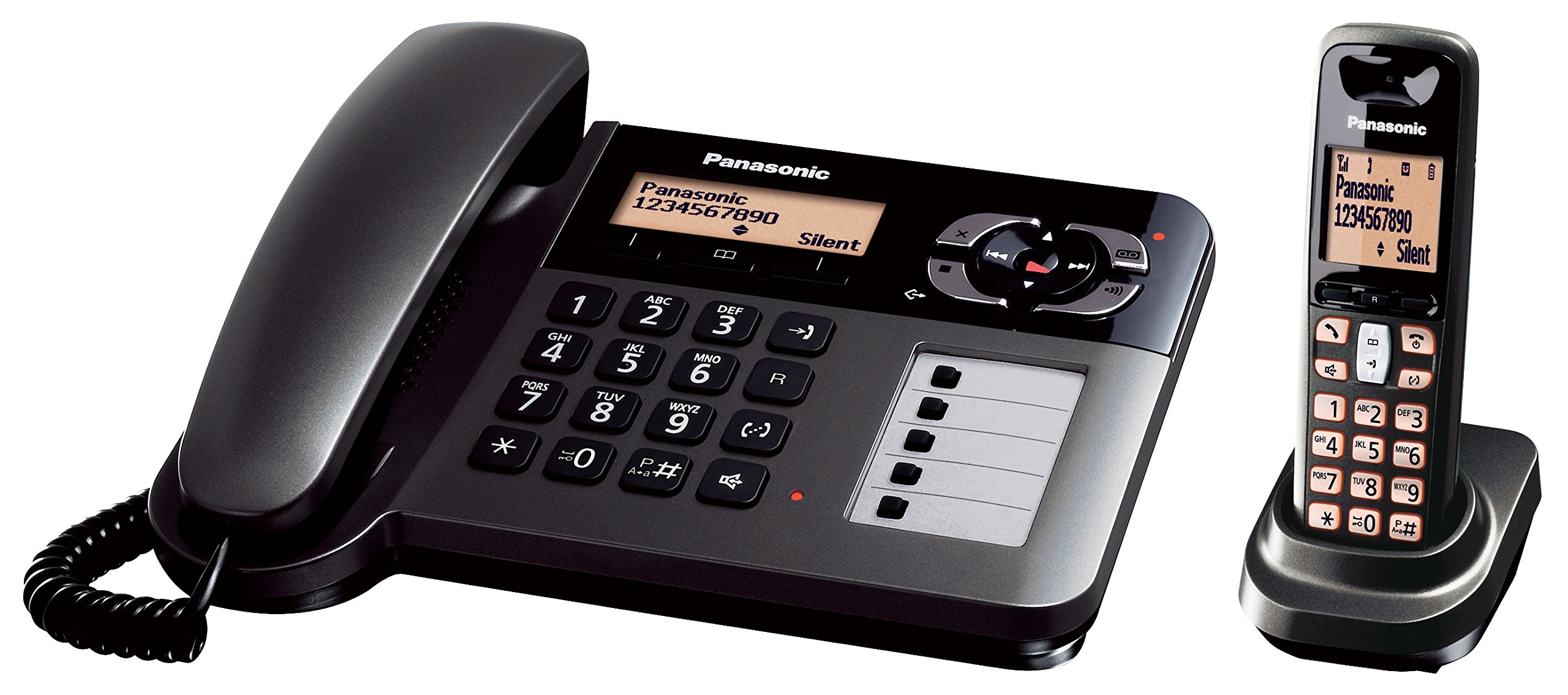 Panasonic KX-TGF110 Combo of Corded and Cordless Phones : Amazon