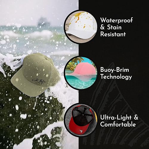 Miniatura 6 de Salt Mafia Sombrero de ala curvada resistente al agua con cierre de presión