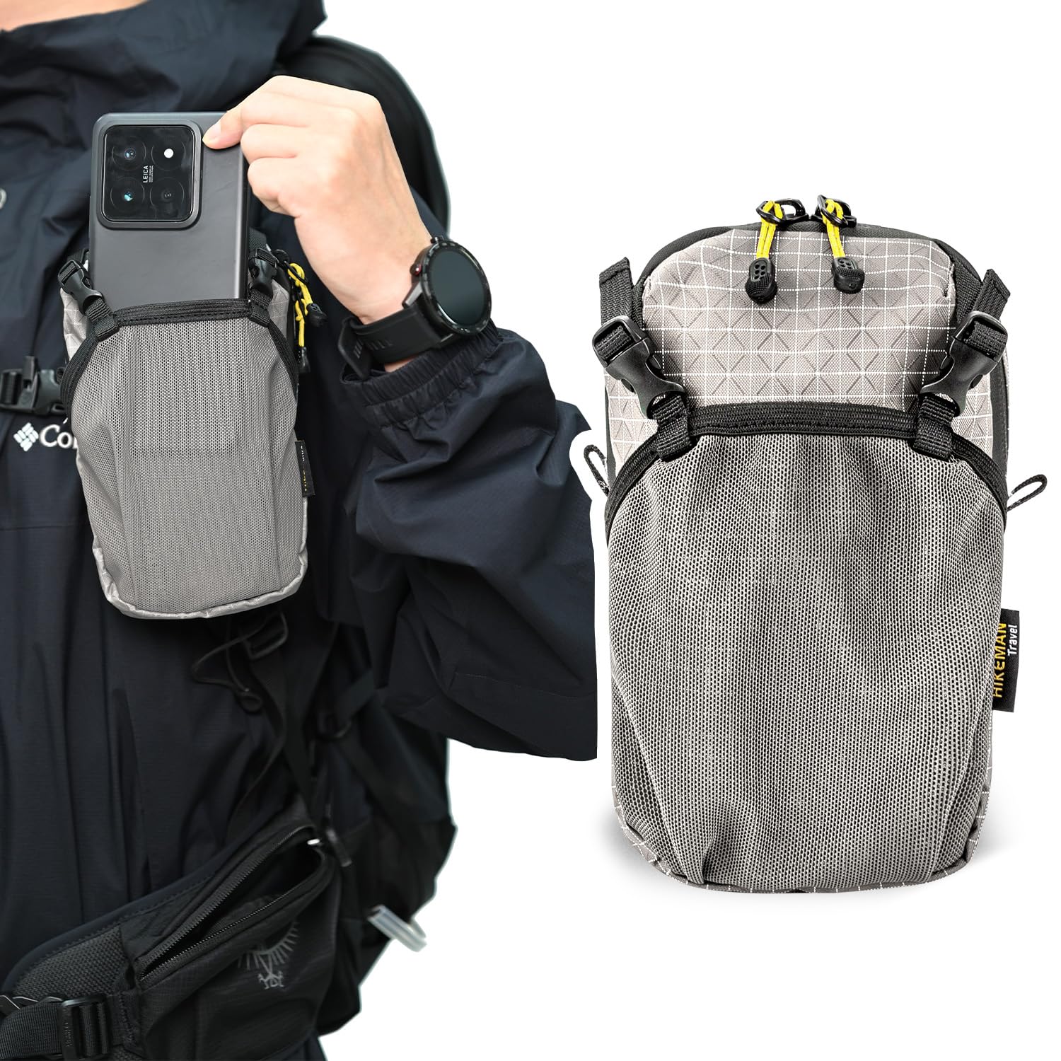Amazon | スマホポーチ リュック 取り付け 登山 アウトドア ベルト