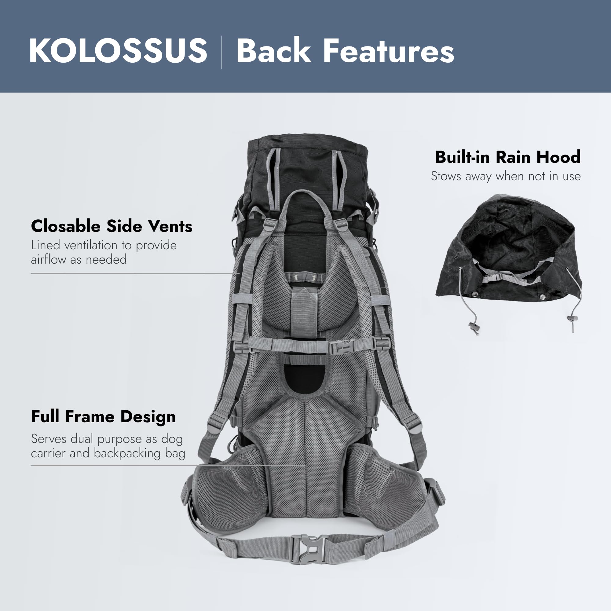 Amazon.com : K9 Sport Sack Kolossus - Large, Black - The Big Dog
