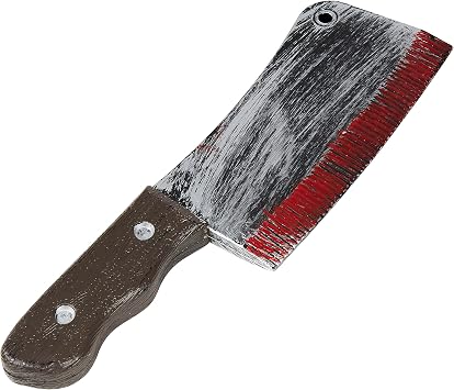 Ultra Halloween Cleaver Bloody Props Plastic Fake Blood No Sharp Edges