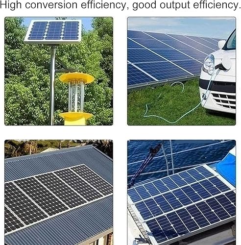 Miniatura 3 de Kit de panel solar de 40 W 18 V, doble puerto USB monocristalino de silicio flexible con controlador de carga solar de 60 A para ciclismo,