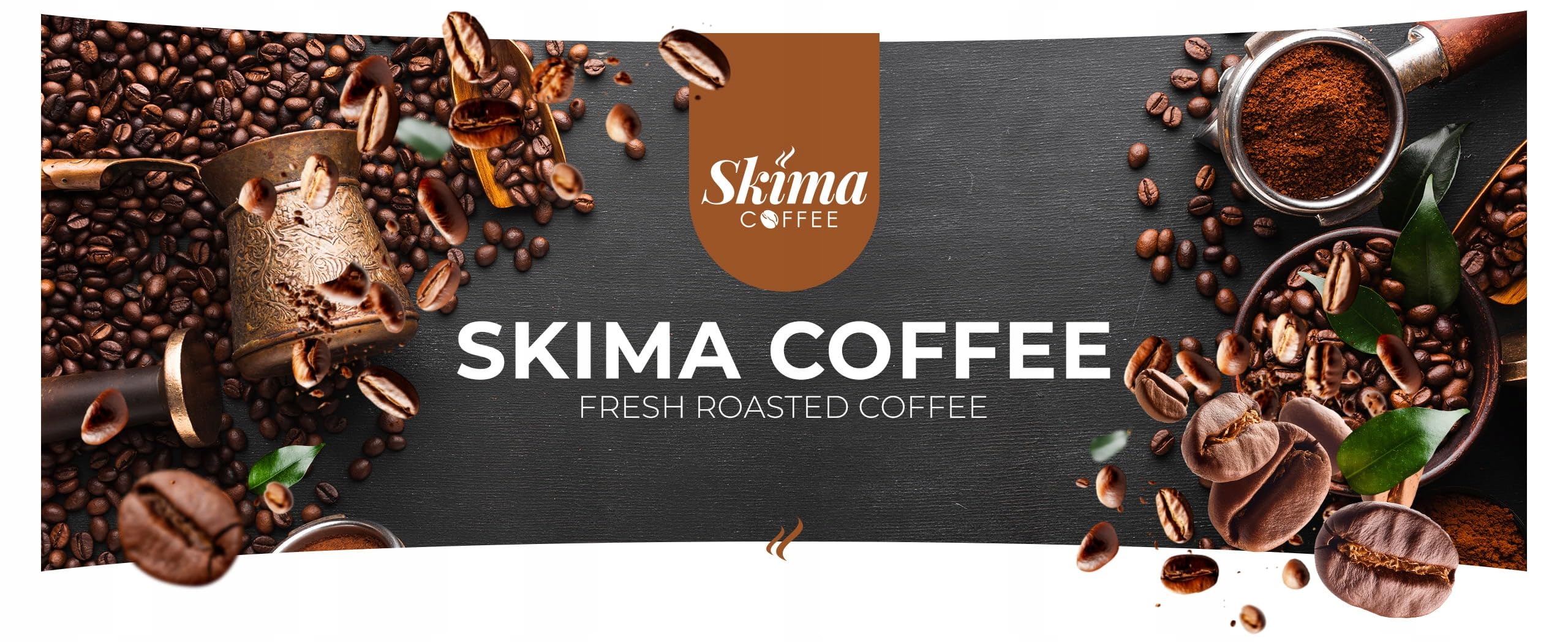 SkimaCoffee Café en grano 2 x 1 kg COLOMBIA 100% Arábica recién tostado
