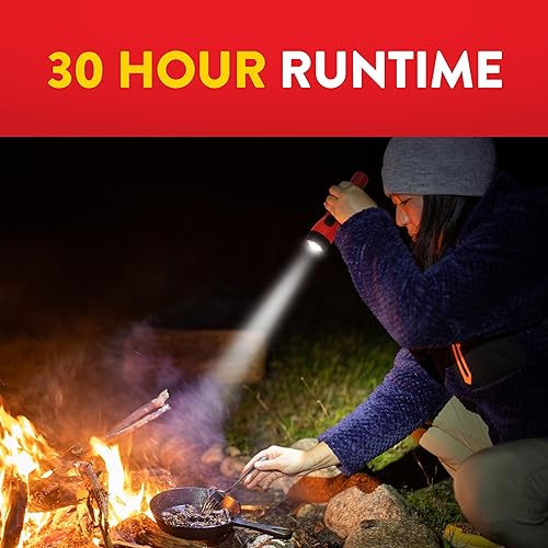 Miniatura 2 de EVEREADY Linternas LED (paquete de 8), linternas brillantes para emergencias y equipo de campamento, luz de flash con pilas AA incluidas, rojoazul