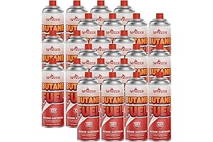 Butane Fuel Canister, 8 oz Butane Canister, 227g Butane Gas for Camping...