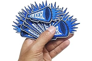 12PCS Cheerleading Megaphone Cheer Iron On Patch