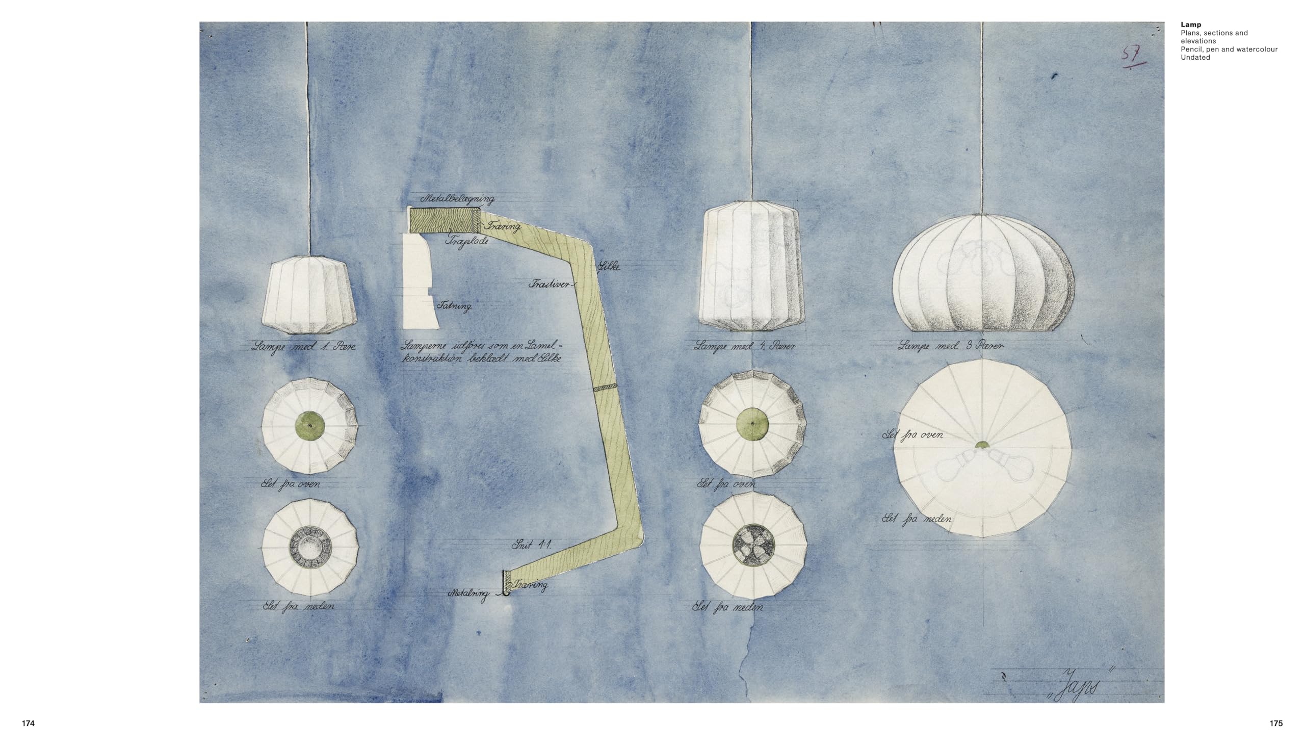 Watercolours by Hans J. Wegner: The artistic dimensions in his work