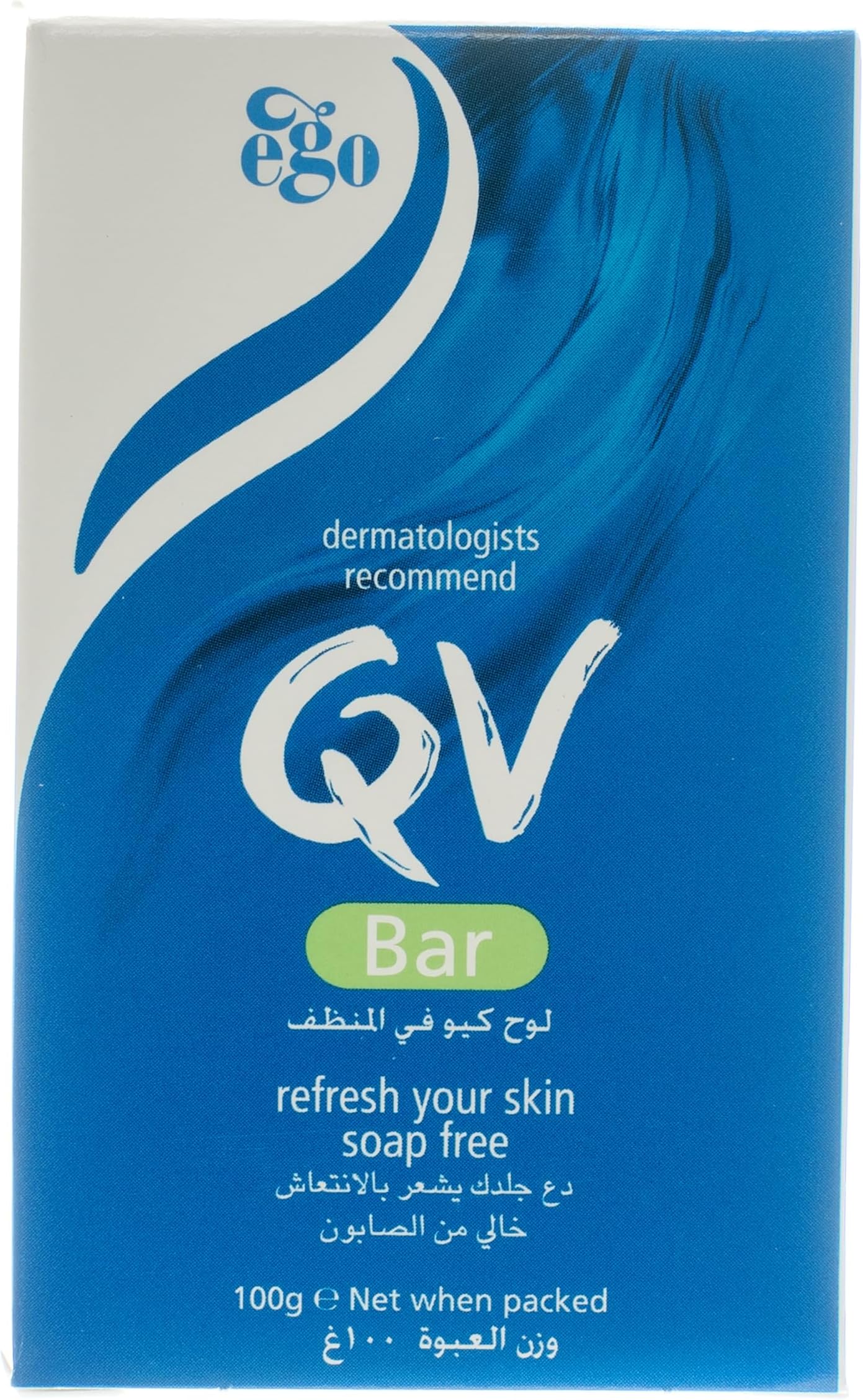 Bar, 100g - Soap-Free Bar for Dry and Sensitive Skin, Fragrance-Free, Dermatologist Recommended