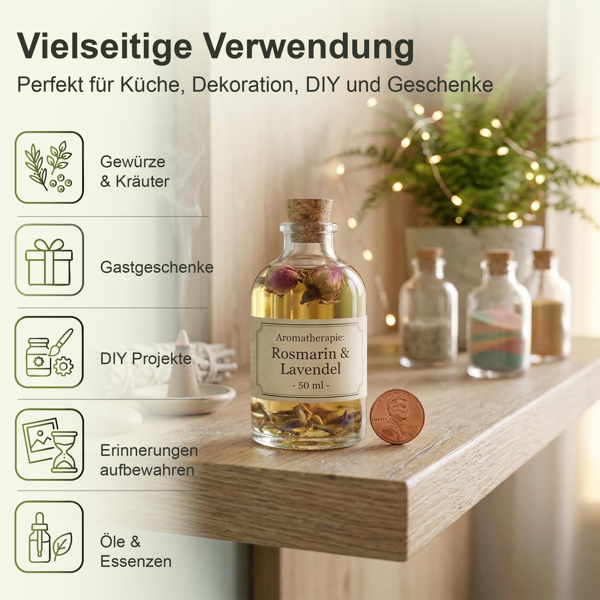 72 Glasflaschen 50ml mit Korken – Kleine Flaschen zum Befüllen klar & leer – Likörflaschen Glasfläschchen Mini 50 ml für Deko Gastgeschenke DIY Hochzeit