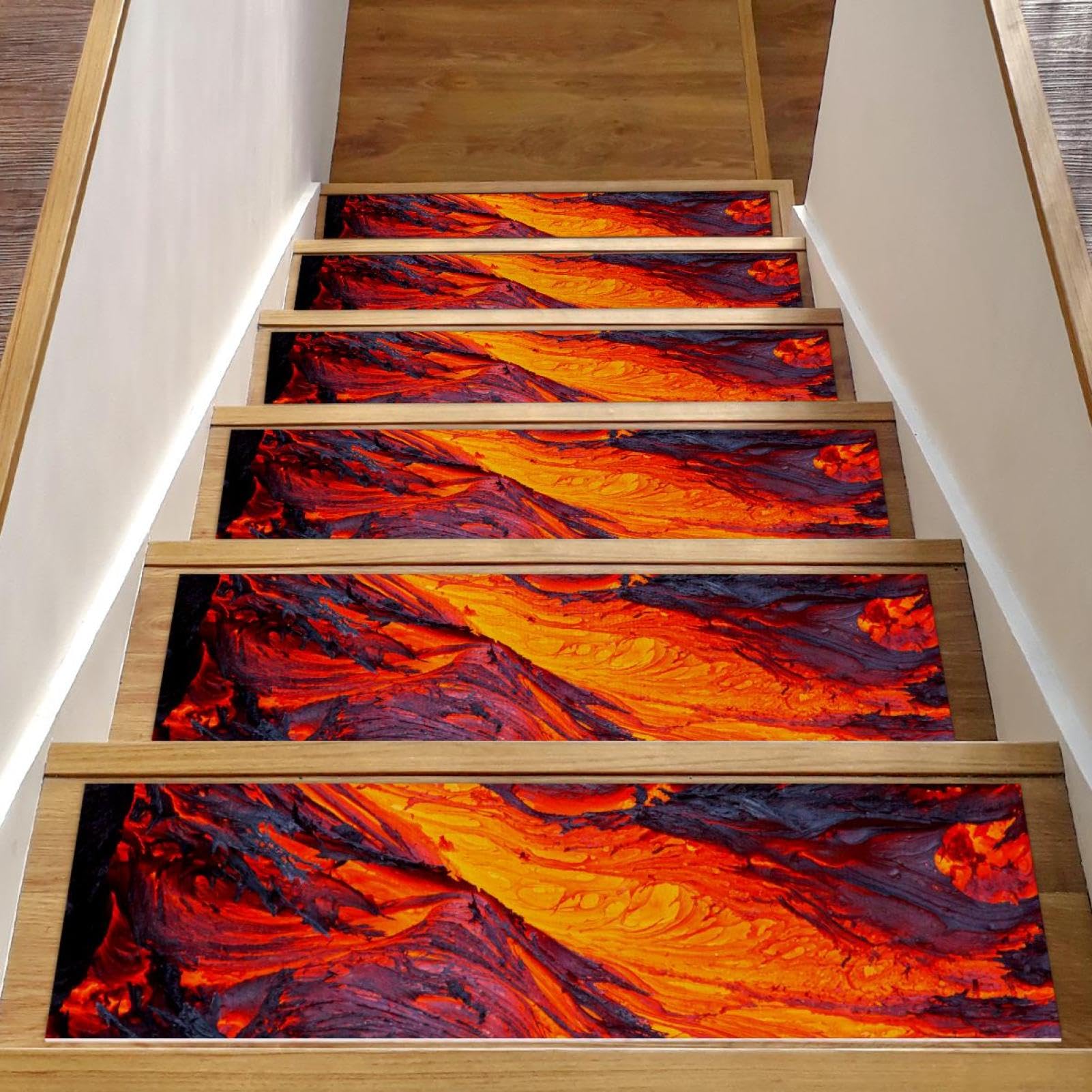 Tapis d'escalier antidérapants marches bois intérieur 76x20 lot de 15 protection magma