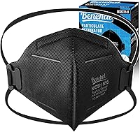 Vista 1 de N95 Masks for Adults - NIOSH-Approved Individually Wrapped Reusable N95 Face Masks- 95% Filtration for Easy Breathing Negro 30p