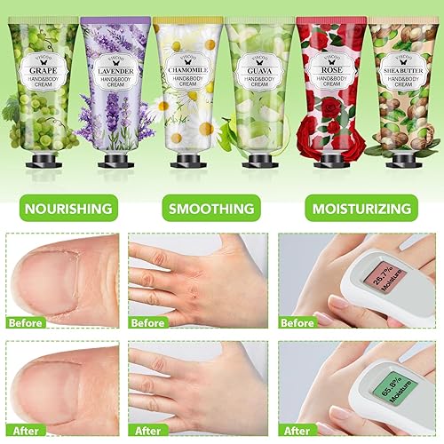 Miniatura 5 de Paquete de 154 regalos de crema de manos para mujeres, loción de manos a granel tamaño de viaje para manos secas agrietadas, mini loción de manos