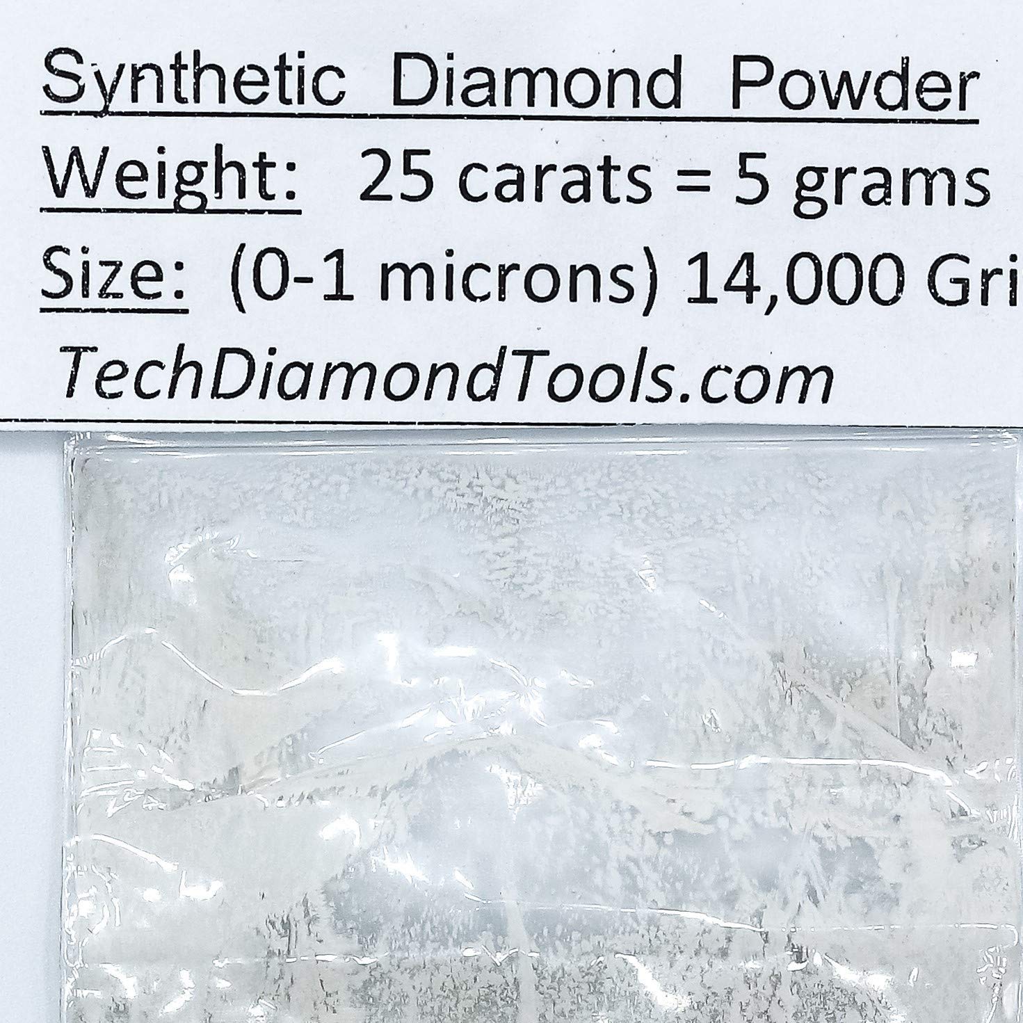 Diamond Powder 14.000 Grit 0-1 Microns -25cts.,=5 Grammes