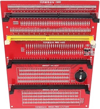 RAM Memory Tester, RAM Memory Tester Card, DDR3 DDR4 DDR5 UDMM RDIMM Diagnostic Analyzer with LED Lights, Suitable for Desktop Server, Internalmemory