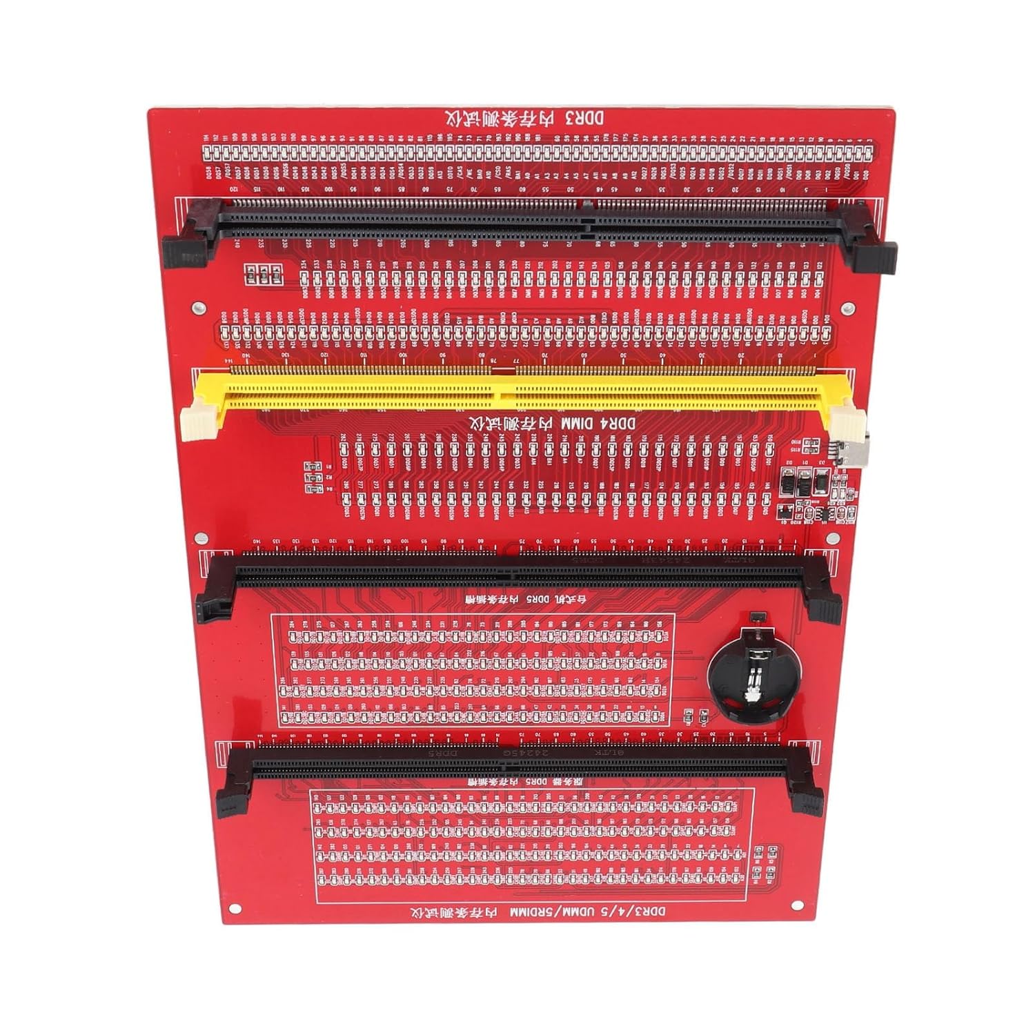 RAM Tester LED Indicator 4 in 1, Fast Charging for DDR3 DDR4 DDR5, Desktop and Server Computers