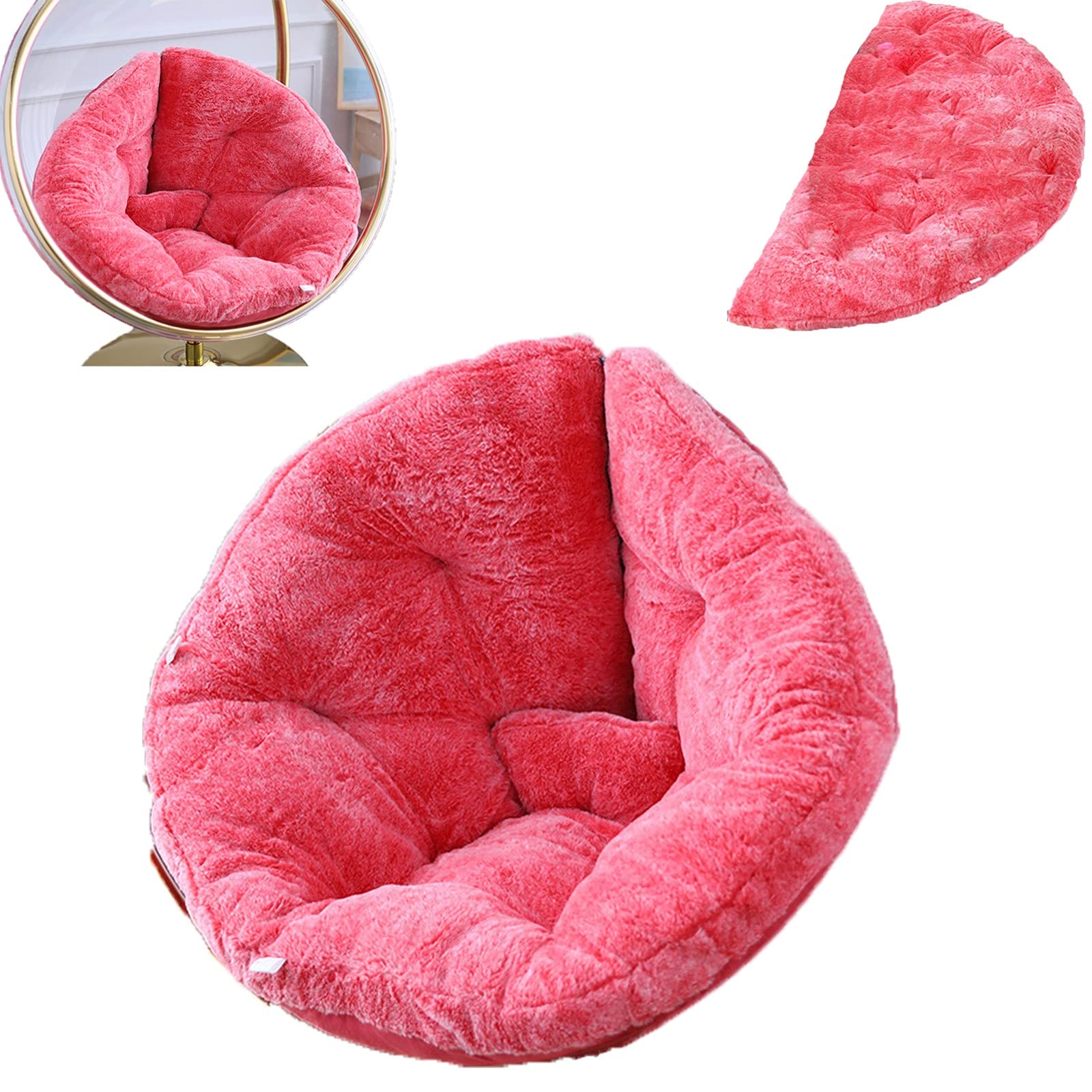 Cuscino per Sedia a Dondolo, Morbido Cuscino for Altalena for Sedia sospesa, Cuscino Spesso for Sedia Amaca sospesa for Interni ed Esterni for Giardino(Red,85 * 45)
