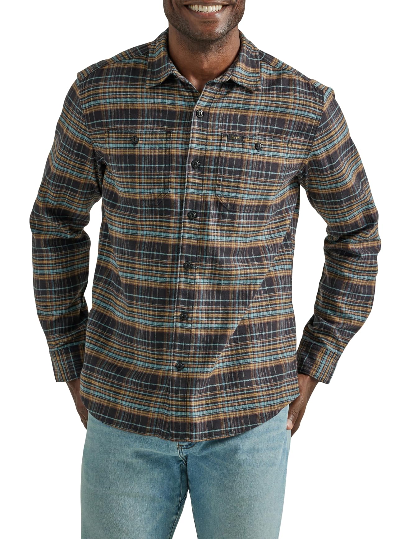 Lee Camisa de franela para hombre Extreme Motion Working West
