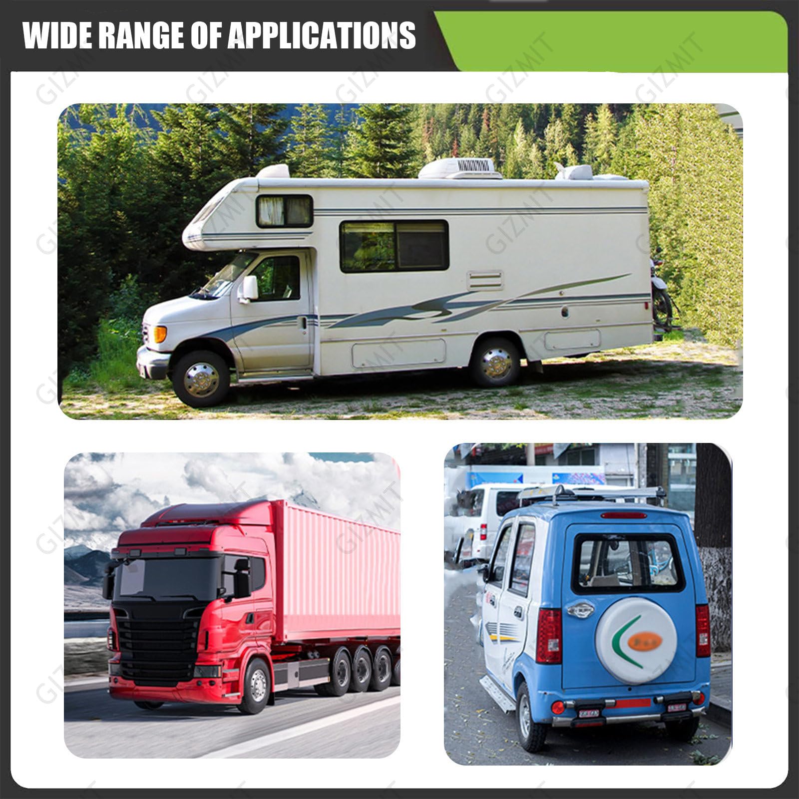 Climatiseur de Toit pour Camping-Car, 12 V/24 V, avec Technologie Double onduleur, pour caravanes, Camping-Cars et camions. Consommation d'énergie Ultra-Faible. Télécommande Incluse 24V