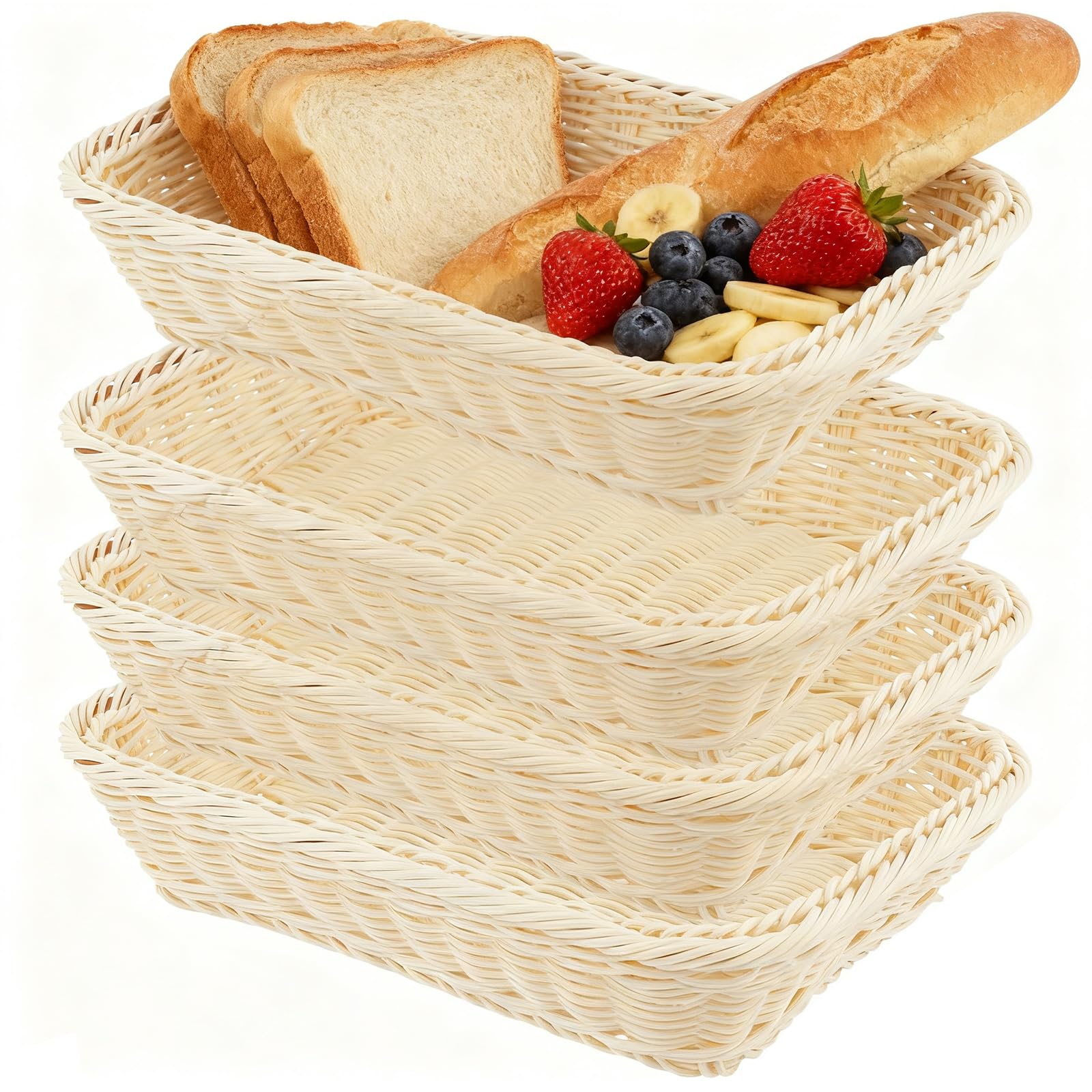 Panier de rangement pour pain et fruits tressé idéal pour valoriser vos tables de cuisine