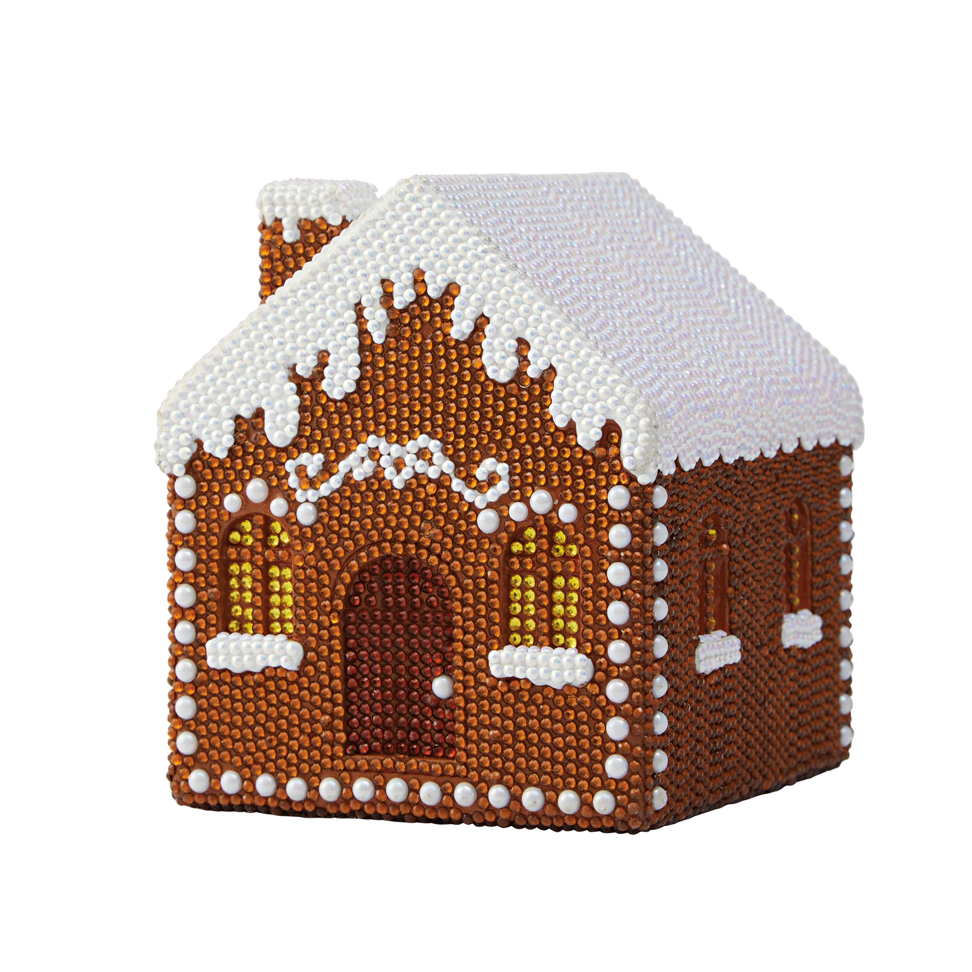 5.25" Gingerbread House LED 3D Diamond Art Kit by Make Market® - Christmas Crafts and DIY