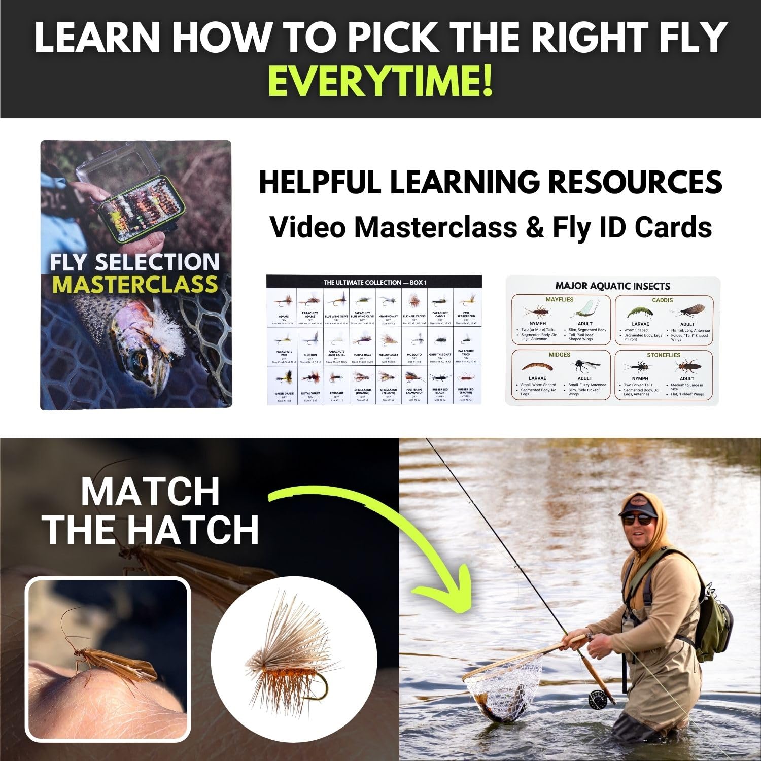 Amazon.com : Ventures Fly Co. | 200 Premium Hand Tied Fly Fishing