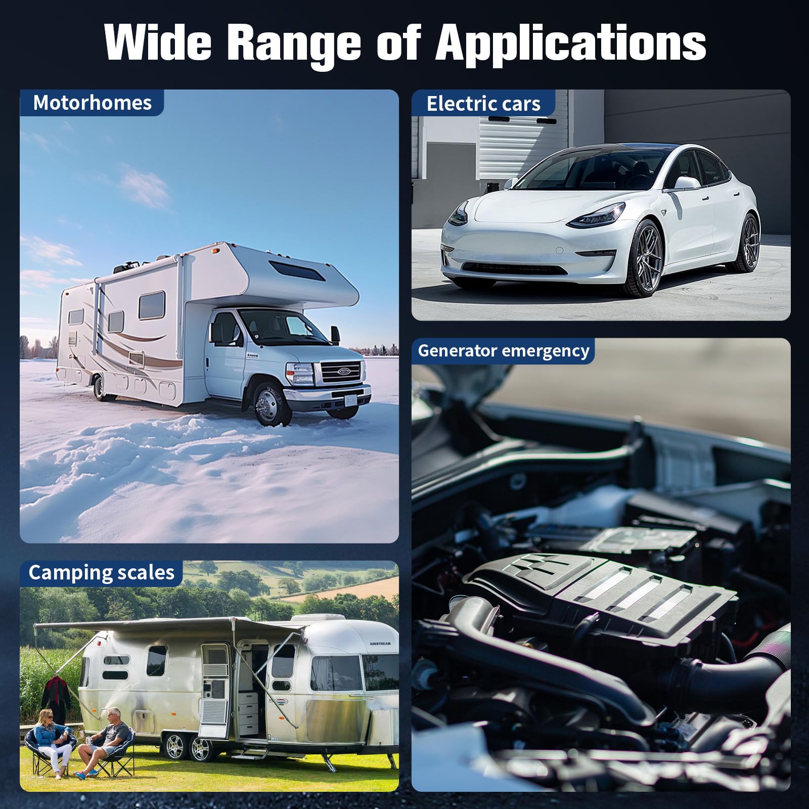 Contatore elettrico digitale per presa di corrente – Misuratore di consumo digitale portatile con design impermeabile IP67, funzione di interruzione di corrente e corrente nominale 16 A per camper