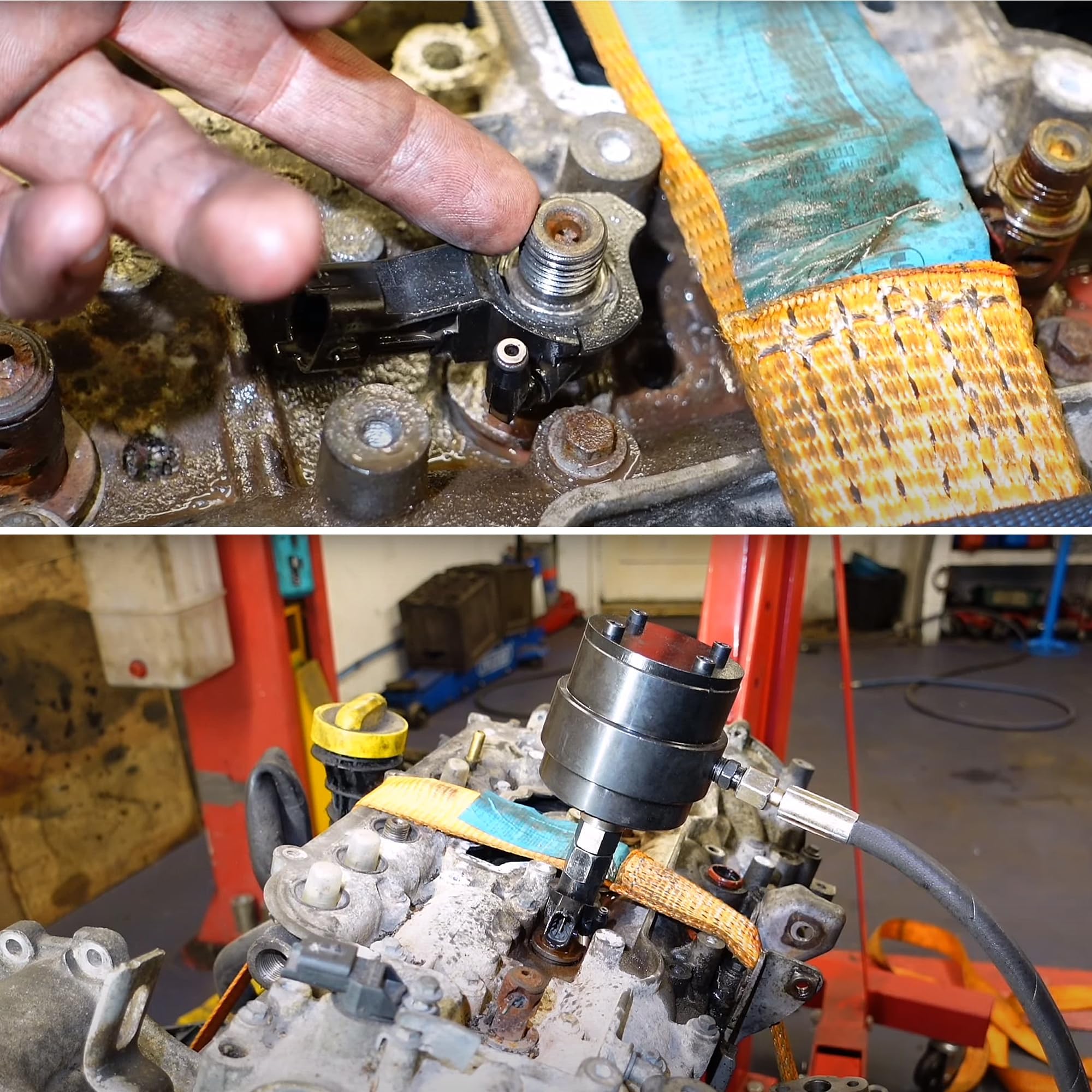 Trekker gereedschap, injector gereedschap trekker pneumatische injectortrekker diesel injectoren trekker adapter injectoren Common Rail CDI gereedschap set injectoren trekker set