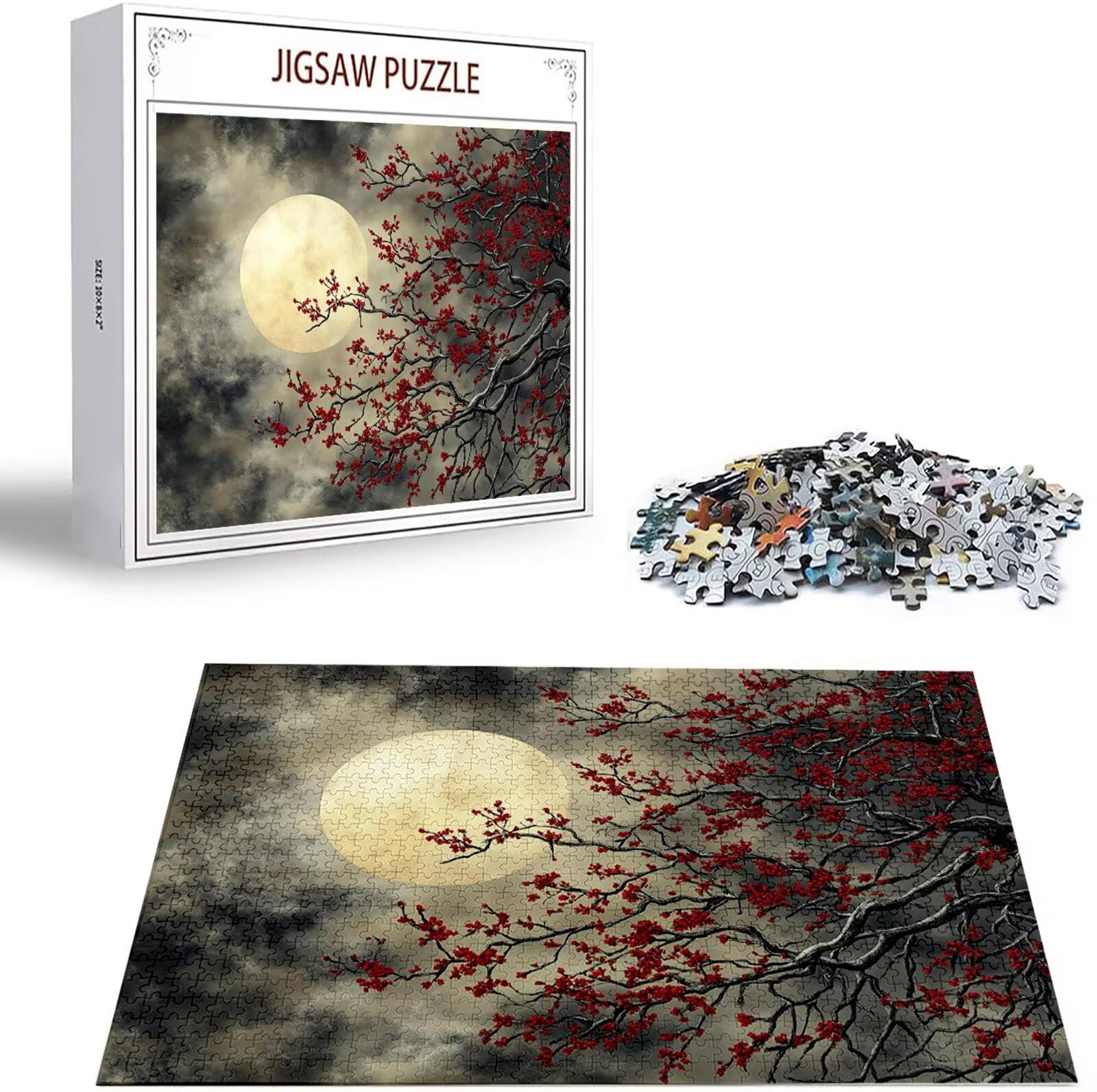 Puzzle 5000 Pezzi, 3 4 5 Anni Puzzle Luna 6 7 8 Anni Giochi Educativi Sostenibili Con Motivi Per Adulti Da Gioco in Legno Di Alta Qualità Jigsaw Fiore per Gioco Familiare, 2026 Regalo Natale H-2231