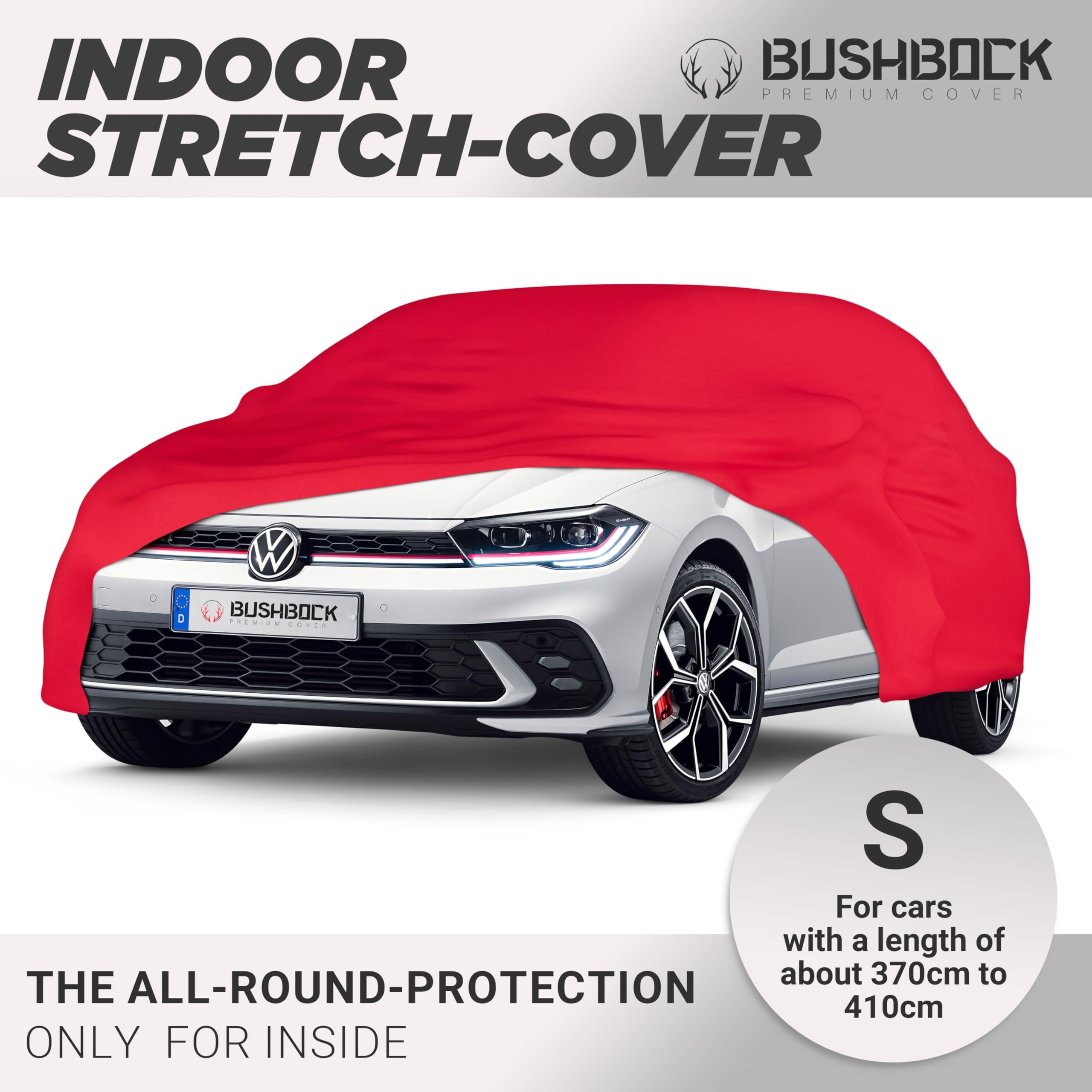 Copriauto Interno Asasytal In Tessuto Elastico - 4.5-4.85 M, Nero Con Motivo - Foto 10