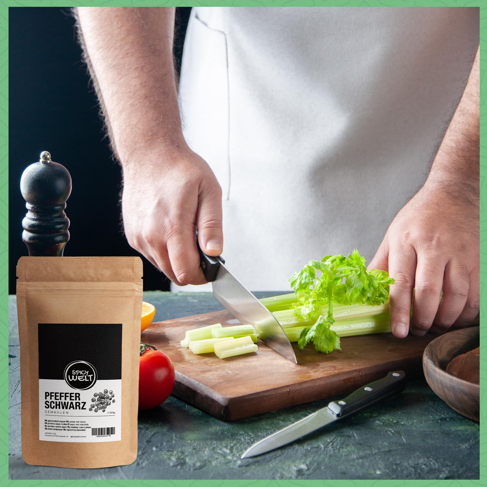 Spicy Welt Poivre Noir Moulu (1kg) – Poivre en Poudre Puissant | Idéal Steaks, Sauces & Plats Mijotés | Saveur Corsée | 100% Naturel, Sans Additifs