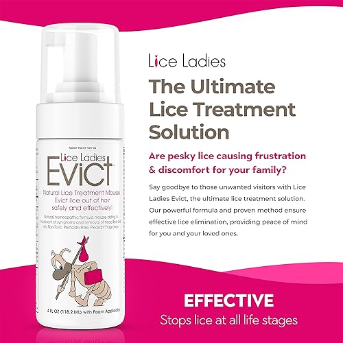 Miniatura 4 de EVICT - Tratamiento seguro todo en uno para piojos para niños | Detiene piojos, huevos de piojos, súper piojos, liendres | 100% natural y no tóxico