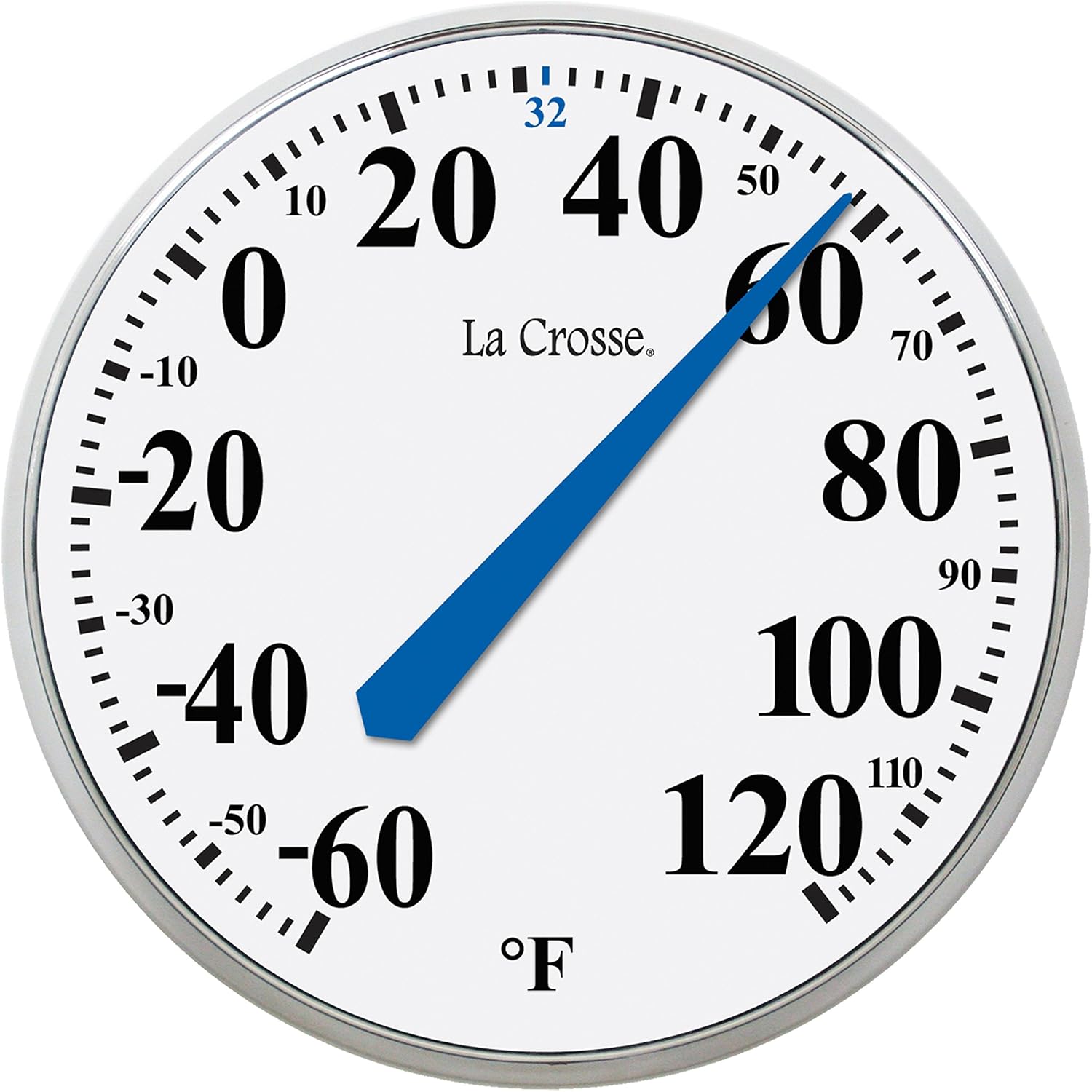 LaCrosse 104-114 Round Thermometer, 13.5"