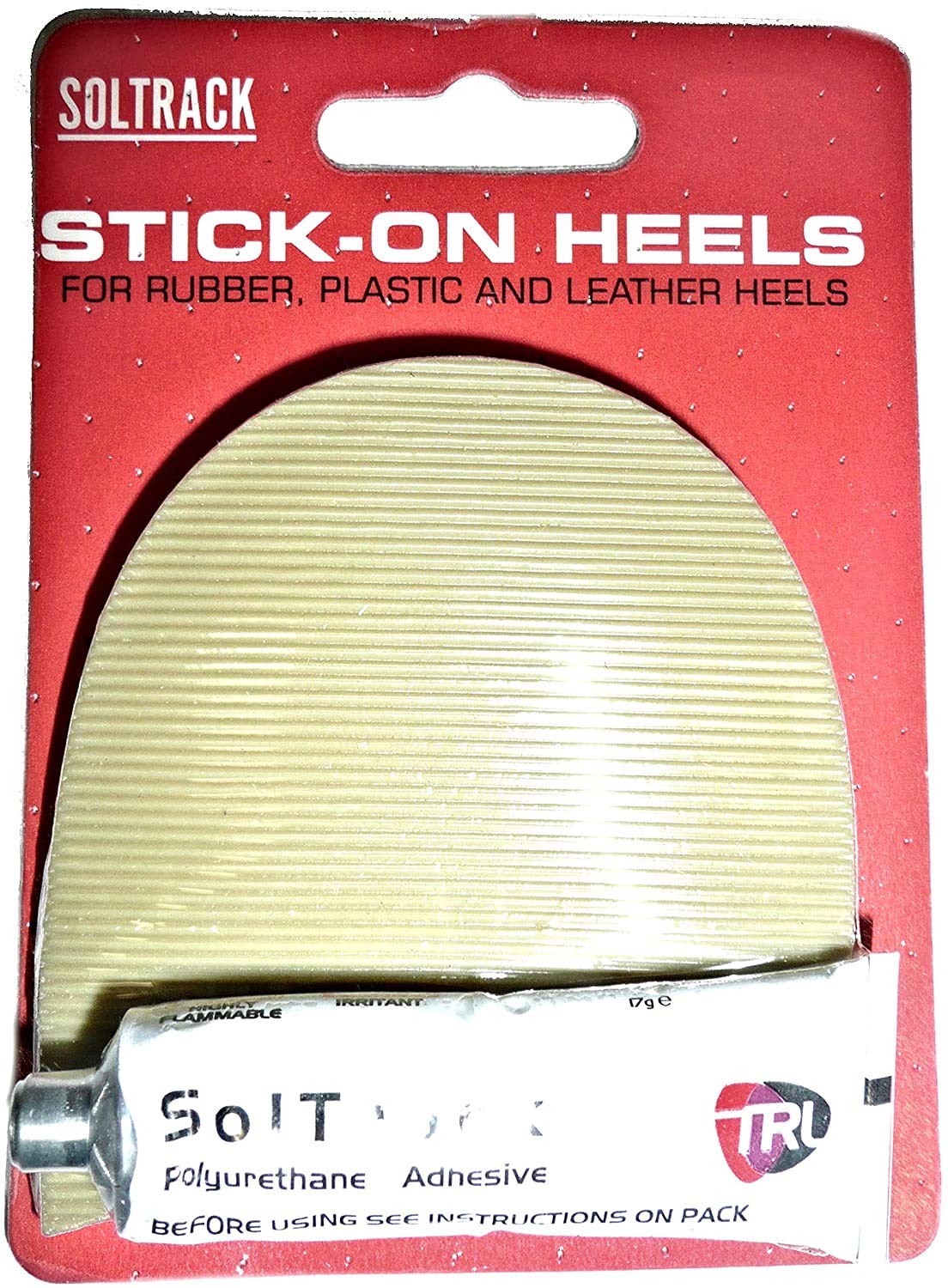 Soltrack SAND COLOUR Heeling Kit for DIY Shoe Repairs (77mm Sand Heels)